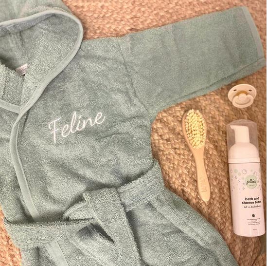 baby Bathrobe with embroidered name