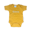 Load image into Gallery viewer, Romper with embroidered name/text